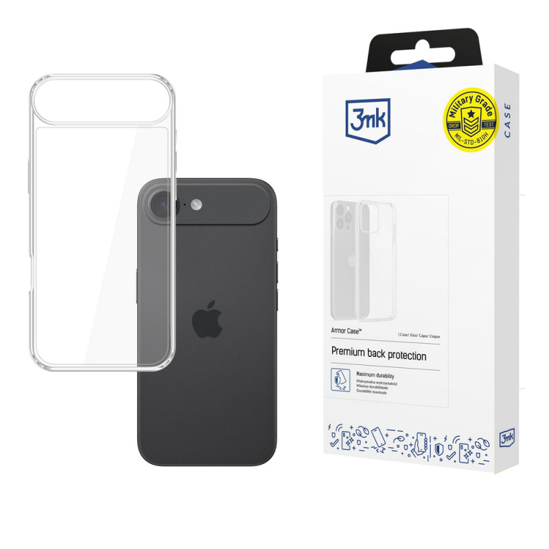 Θήκη 3MK Armor Case για Apple iPhone Air, διαφανής