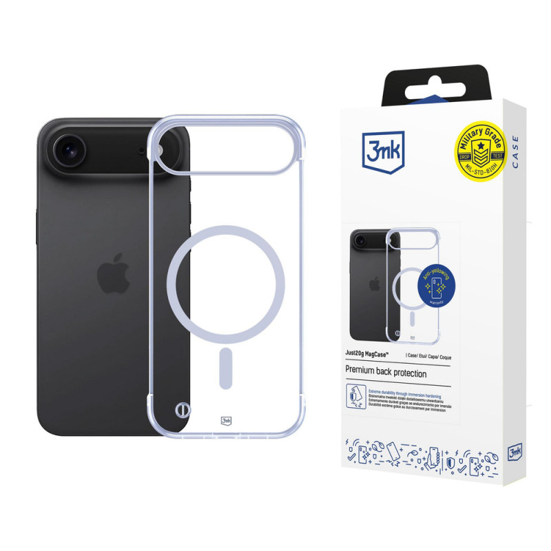Θήκη 3MK Just20g MagCase για Apple iPhone Air, Διαφανής