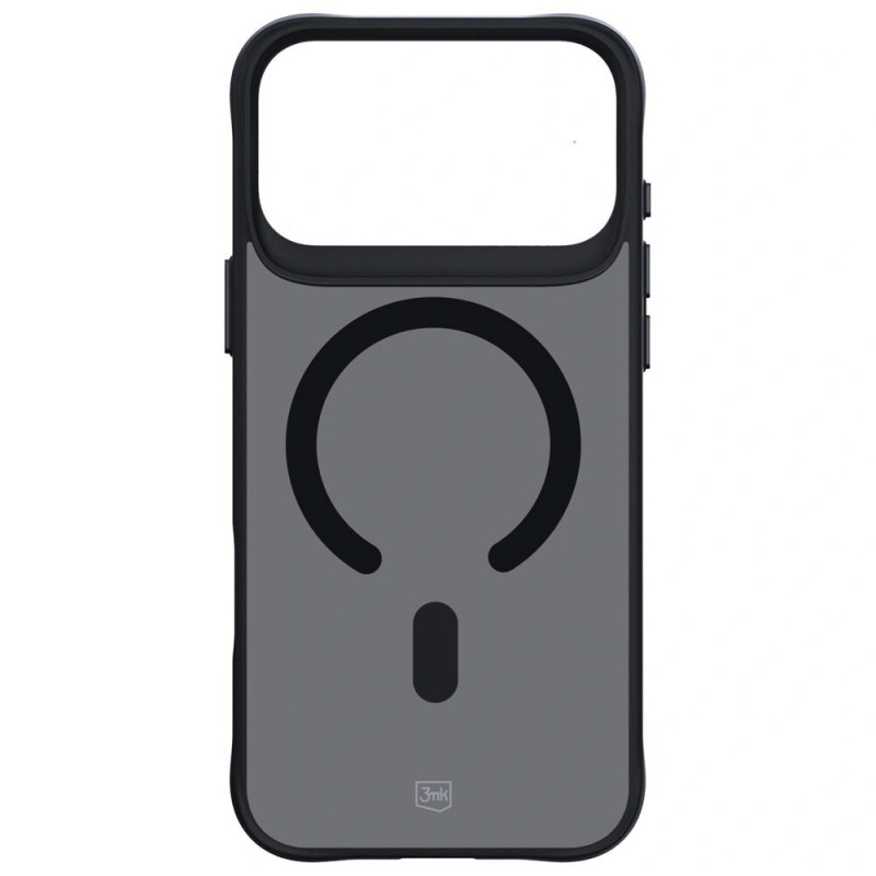 Θήκη 3MK Smoke Matt MagCase για Apple iPhone 17 Pro, μαύρη