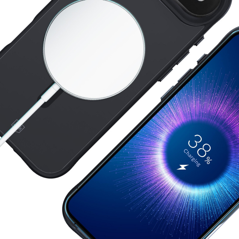 Θήκη 3MK Smoke Matt MagCase για Apple iPhone Air, μαύρη
