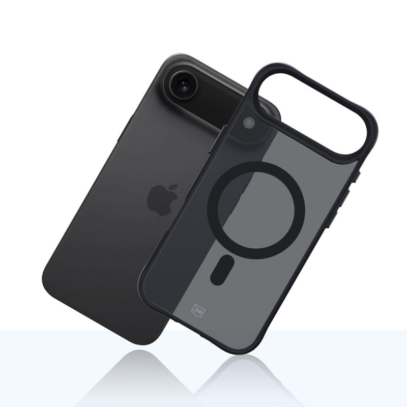 Θήκη 3MK Smoke Matt MagCase για Apple iPhone Air, μαύρη