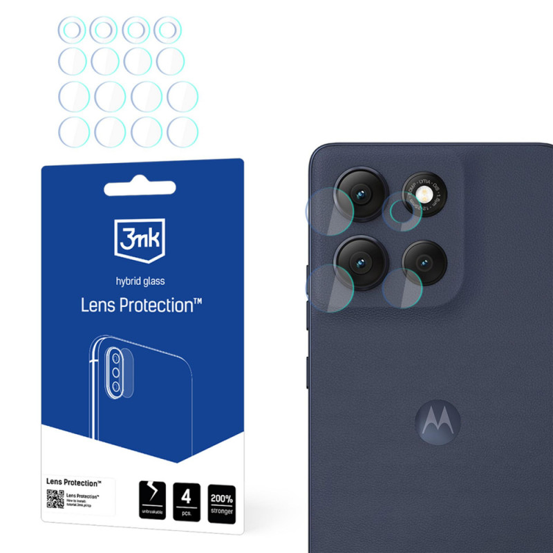 3MK Lens Protection Προστασία φακού κάμερας για Motorola Moto G86 / G86 Power (4 τεμ.)