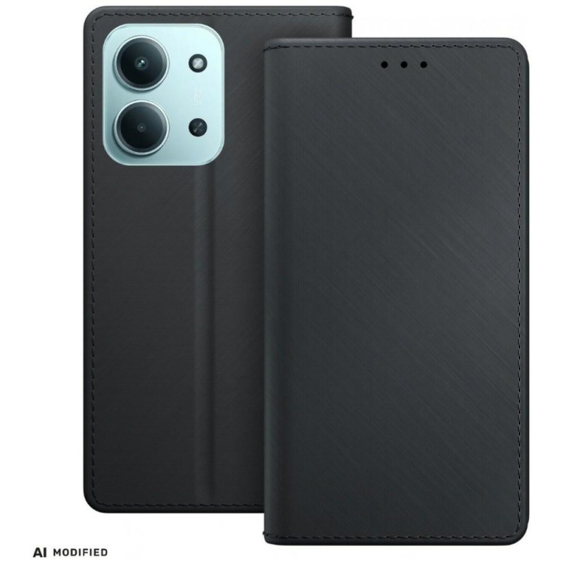 Θήκη πορτοφόλι 3MK για Redmi 15C 4G / 5G (171 mm) / Poco C85 4G, μαύρη
