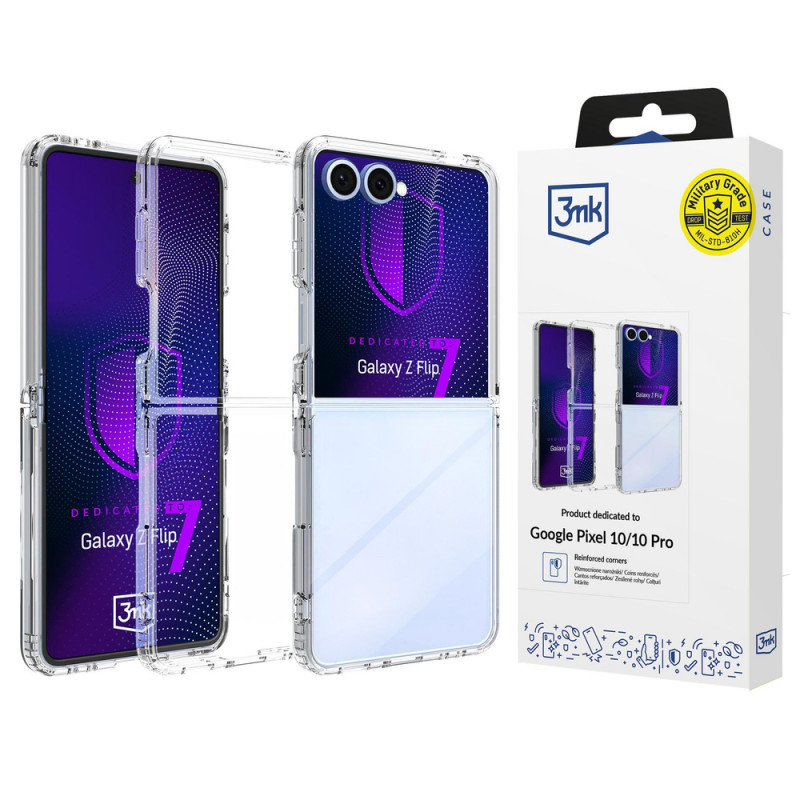 Θήκη 3MK Armor για Samsung Galaxy Z Flip7, Διάφανη