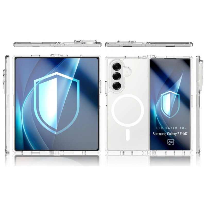 Θήκη 3MK Armor MagCase για Samsung Galaxy Z Fold7, Διάφανη