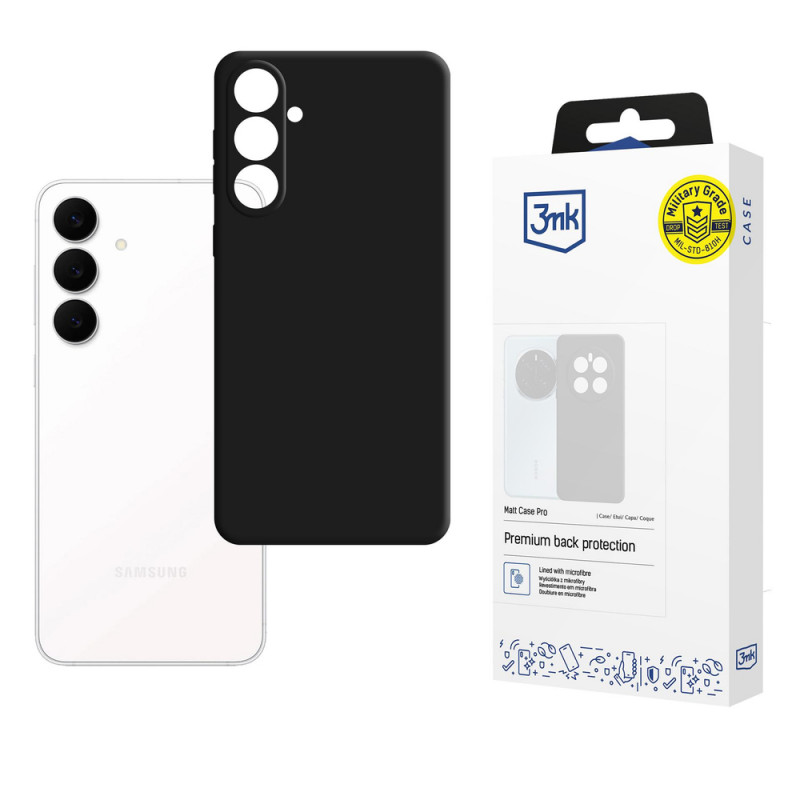Θήκη 3MK Matt Case Pro για Samsung Galaxy S25 FE, Μαύρη