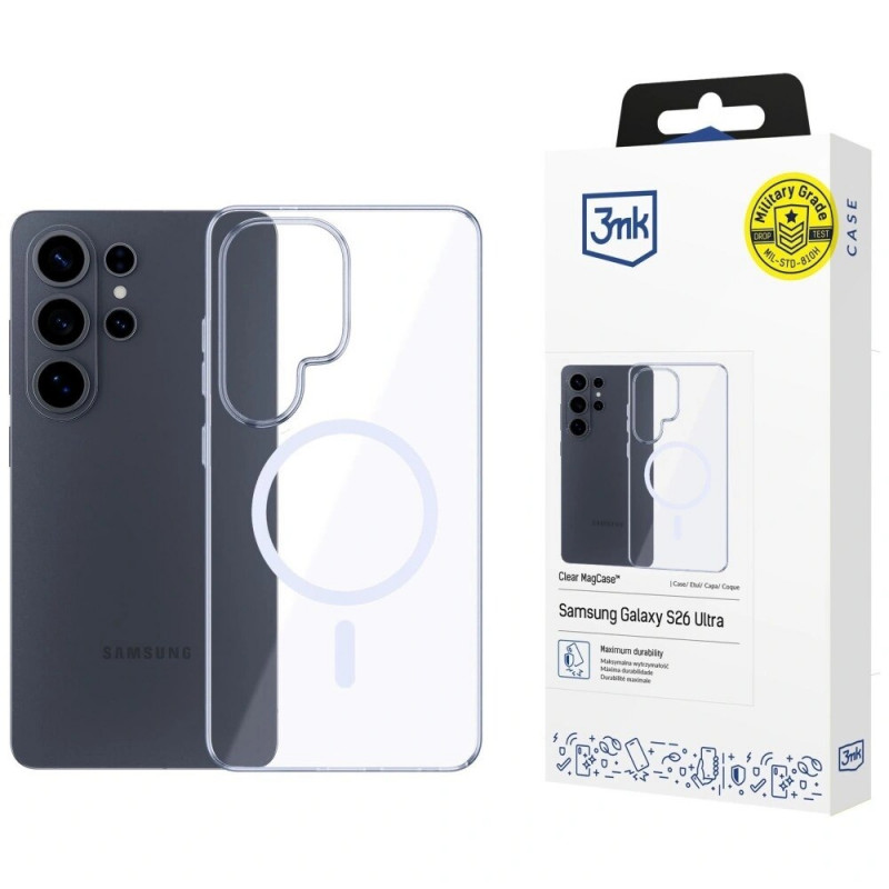 3mk Clear MagCase προστατευτική θήκη για Samsung Galaxy S26 Ultra, διαφανής