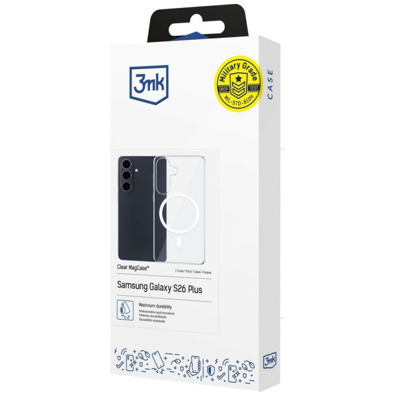 3mk Clear MagCase προστατευτική θήκη για Samsung Galaxy S26+, διαφανής