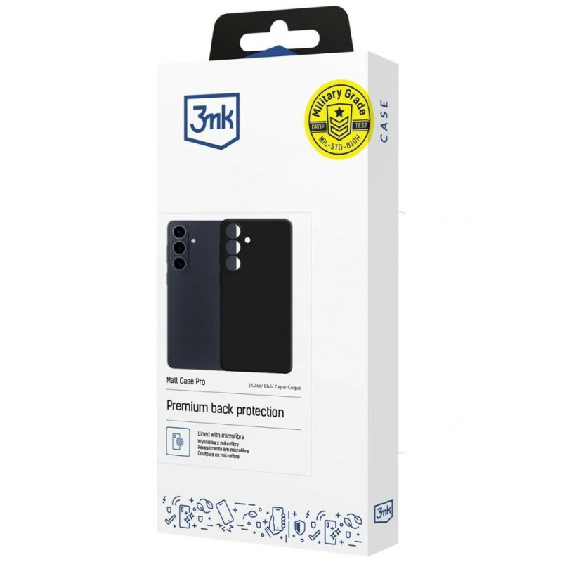 Θήκη προστασίας 3mk Matt Case Pro για Samsung Galaxy S26, μαύρη