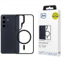 Θήκη προστασίας 3mk Satin Armor MagCase για Samsung Galaxy S26, διαφανές μαύρο