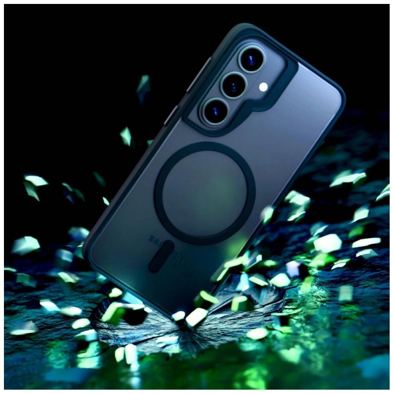Θήκη προστασίας 3mk Satin Armor MagCase για Samsung Galaxy S26, διαφανές μαύρο