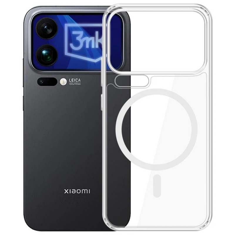 Θήκη smartphone 3MK Armor MagCase για Xiaomi 17 Pro, διαφανής