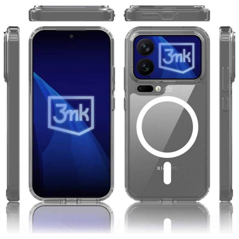 Θήκη smartphone 3MK Armor MagCase για Xiaomi 17 Pro Max, διαφανής