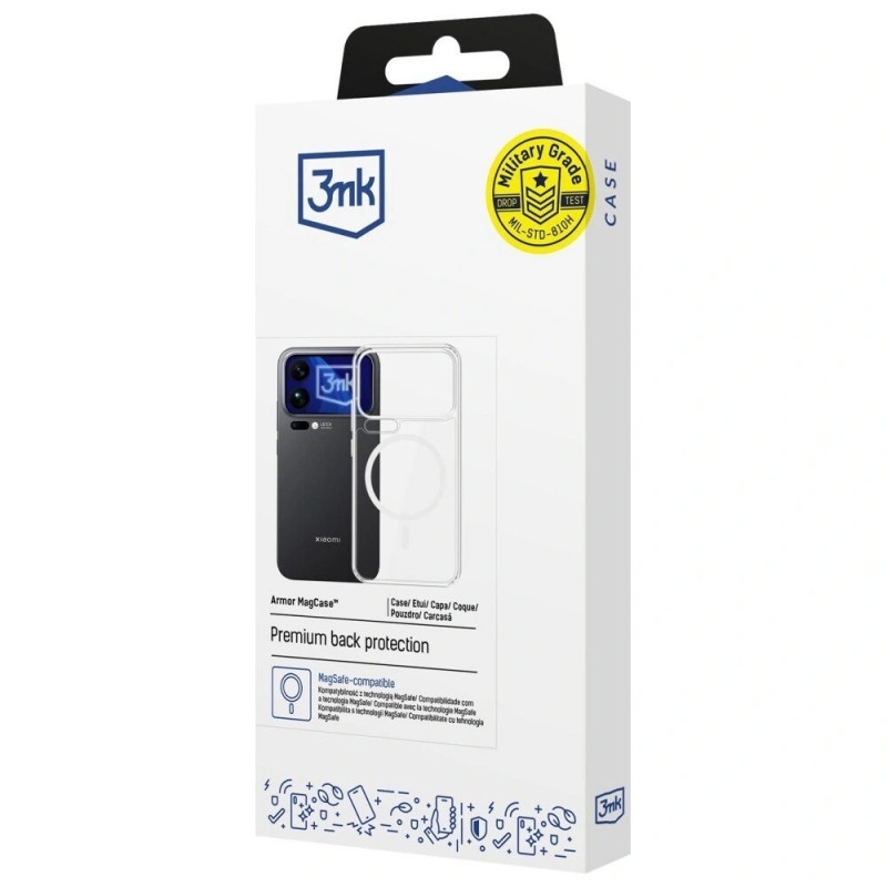 Θήκη smartphone 3MK Armor MagCase για Xiaomi 17 Pro Max, διαφανής