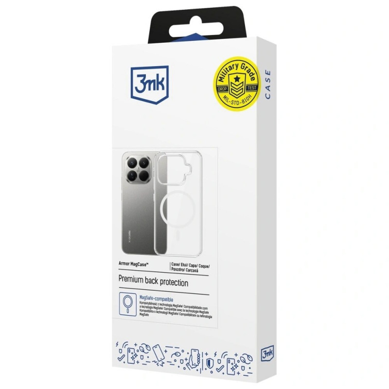 Θήκη smartphone 3MK Armor MagCase για Xiaomi 15T Pro 5G, διαφανής