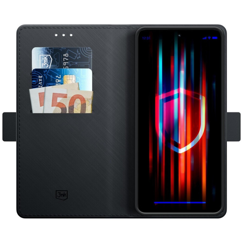 Θήκη smartphone 3MK Wallet Case OnePlus 15 5G, μαύρη
