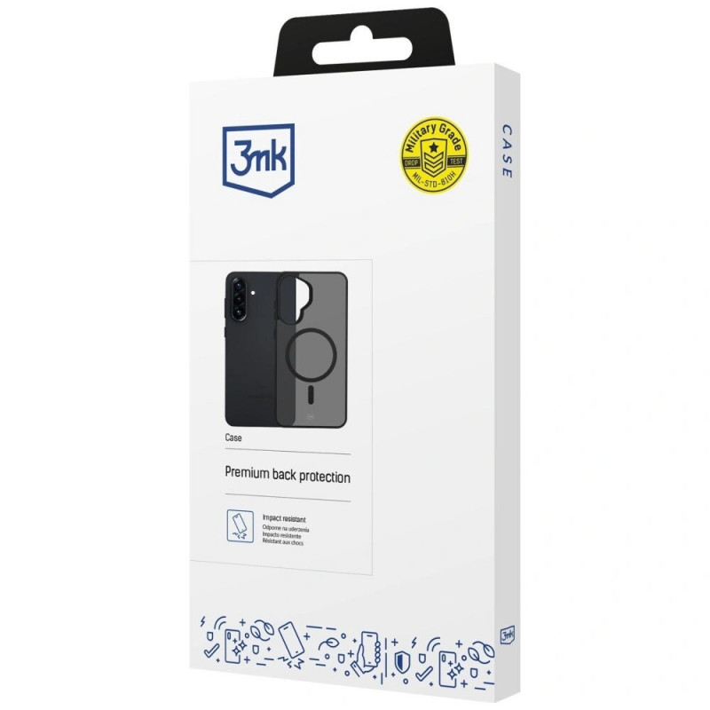 Θήκη smartphone 3MK Smoke MagCase για Samsung Galaxy A37, smoke black