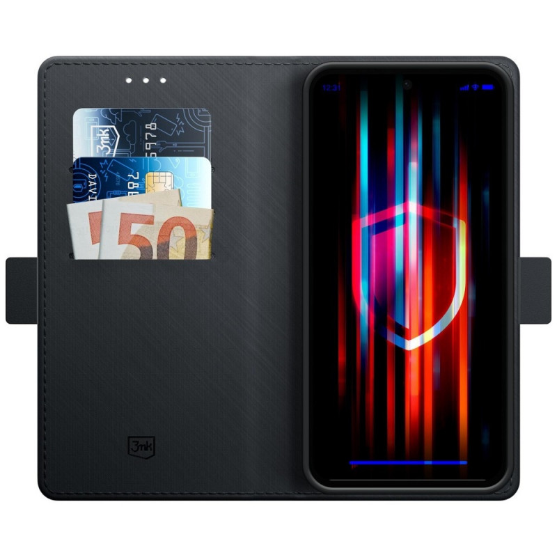 Θήκη πορτοφόλι 3MK Wallet Case για Samsung Galaxy A27 5G, μαύρη