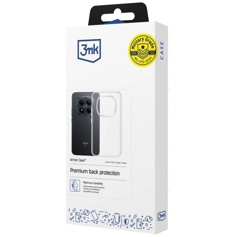 Θήκη 3MK Armor Case για Xiaomi Redmi Note 15 Pro 5G, διαφανής