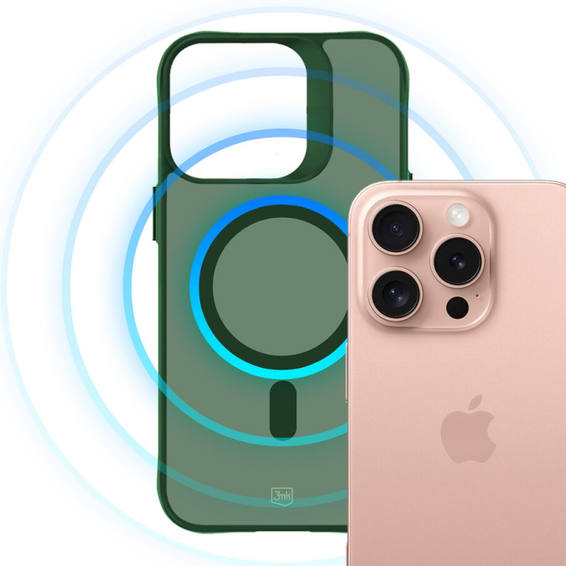 3MK Smoke MagCase για Apple iPhone 16 Pro Max, πράσινο