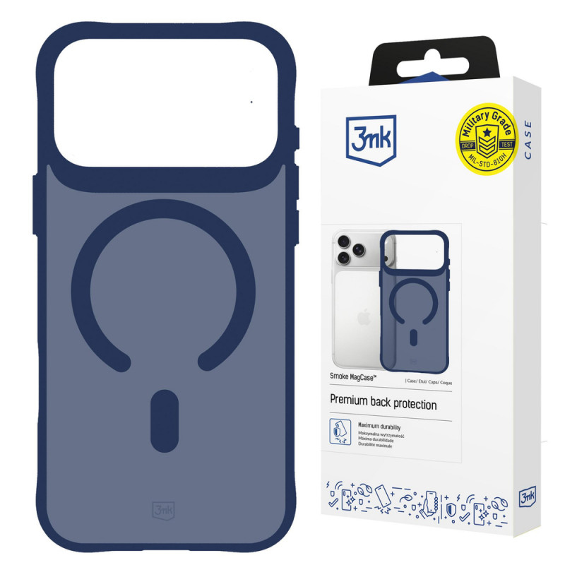 3MK Smoke MagCase για Apple iPhone 17 Pro, μπλε