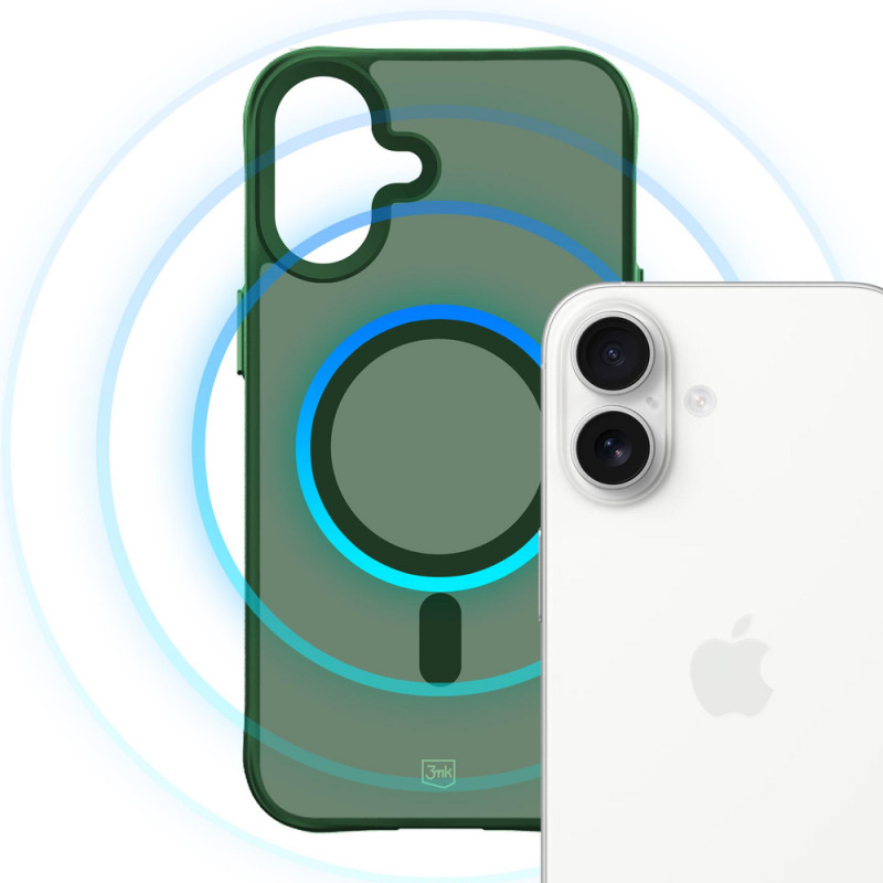 3MK Smoke MagCase για Apple iPhone 16, πράσινο