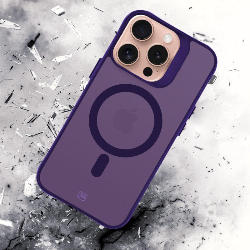 3MK Smoke MagCase για Apple iPhone 16 Pro Max, μωβ