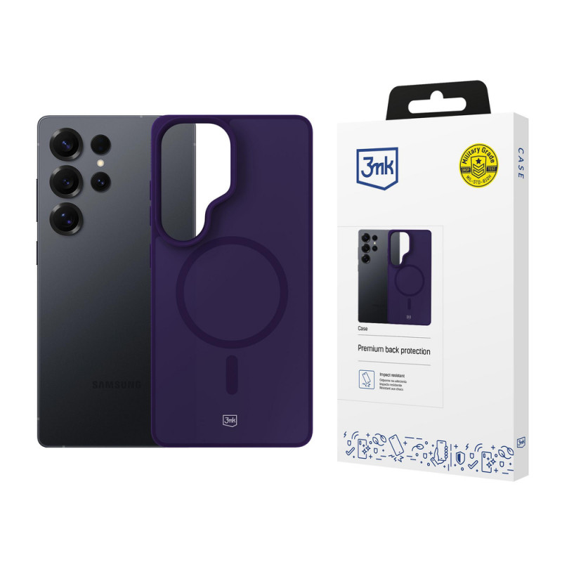 3MK Smoke MagCase για Samsung Galaxy S25 Ultra, μωβ