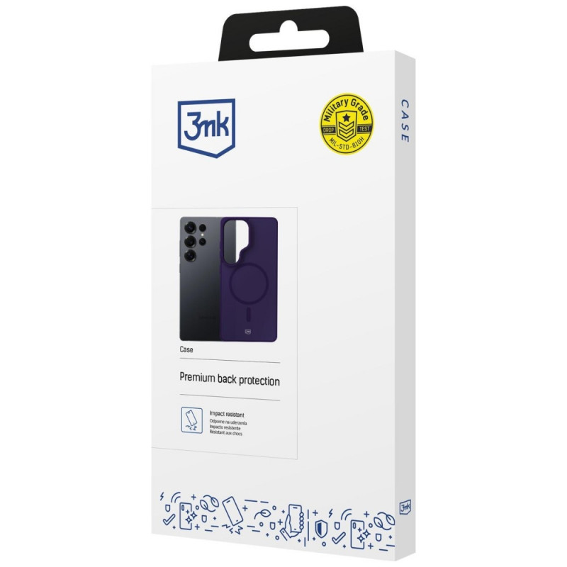 3MK Smoke MagCase για Samsung Galaxy S25 Ultra, μωβ