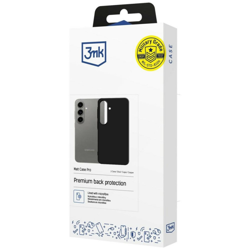 Θήκη smartphone 3MK Matt Case Pro για Samsung Galaxy A57, μαύρη