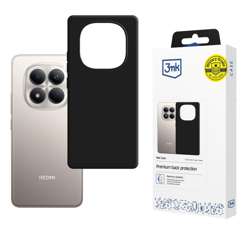 Θήκη smartphone 3MK Matt Case για Xiaomi Redmi Note 15 Pro 4G, μαύρη