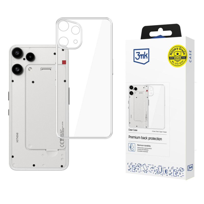Θήκη 3MK Clear Case για Nothing Phone (3a) Lite, διαφανής
