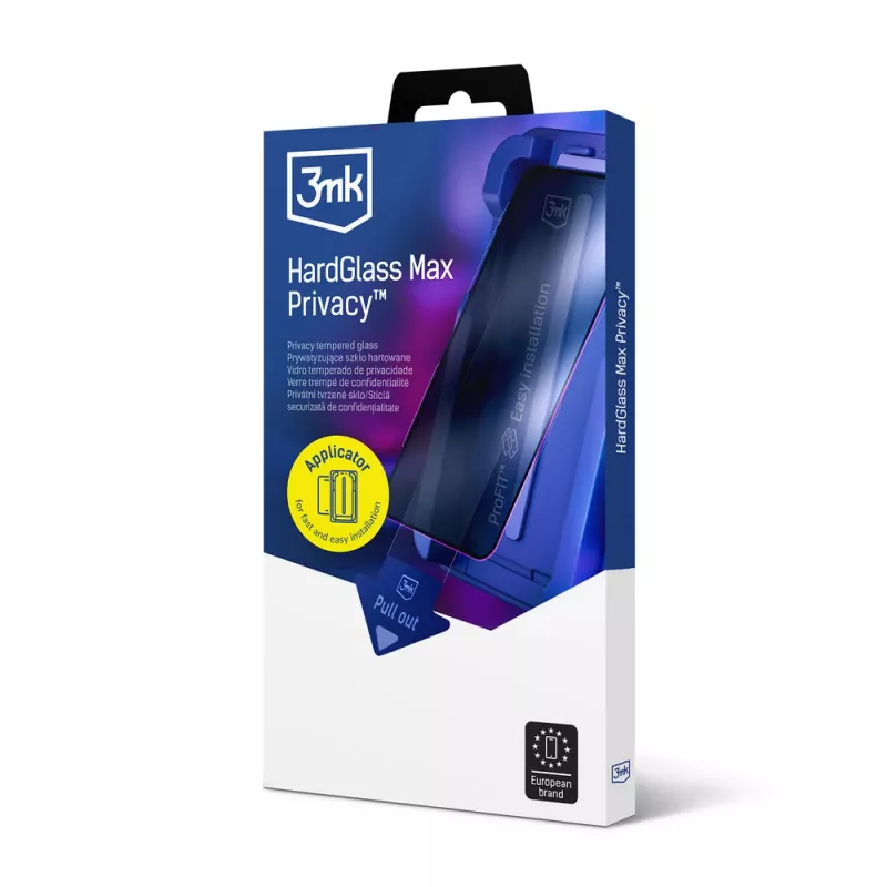 3MK HardGlass Max Privacy Apple iPhone 16 Pro Max Ενισχυμένο γυαλί προστασίας οθόνης με φίλτρο απορρήτου, Μαύρο