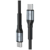 Καλώς 3MK Hyper Cable N-SERIES USB-C σε USB-C, 1 m, 240 W, Μαύρο