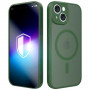 Θήκη 3MK Misty MagCase για Apple iPhone 15, πράσινη