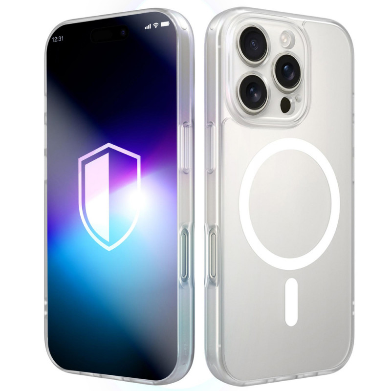 Θήκη smartphone 3MK Misty MagCase για Apple iPhone 16 Pro, συμβατή με MagSafe, λευκή