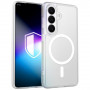 Θήκη smartphone 3MK Misty MagCase για Samsung Galaxy S26+, συμβατή με MagSafe, λευκή