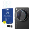 3MK Lens Protection υβριδικό γυαλί προστασίας φακού κάμερας για Oppo Find X9 Ultra (4 τεμάχια)