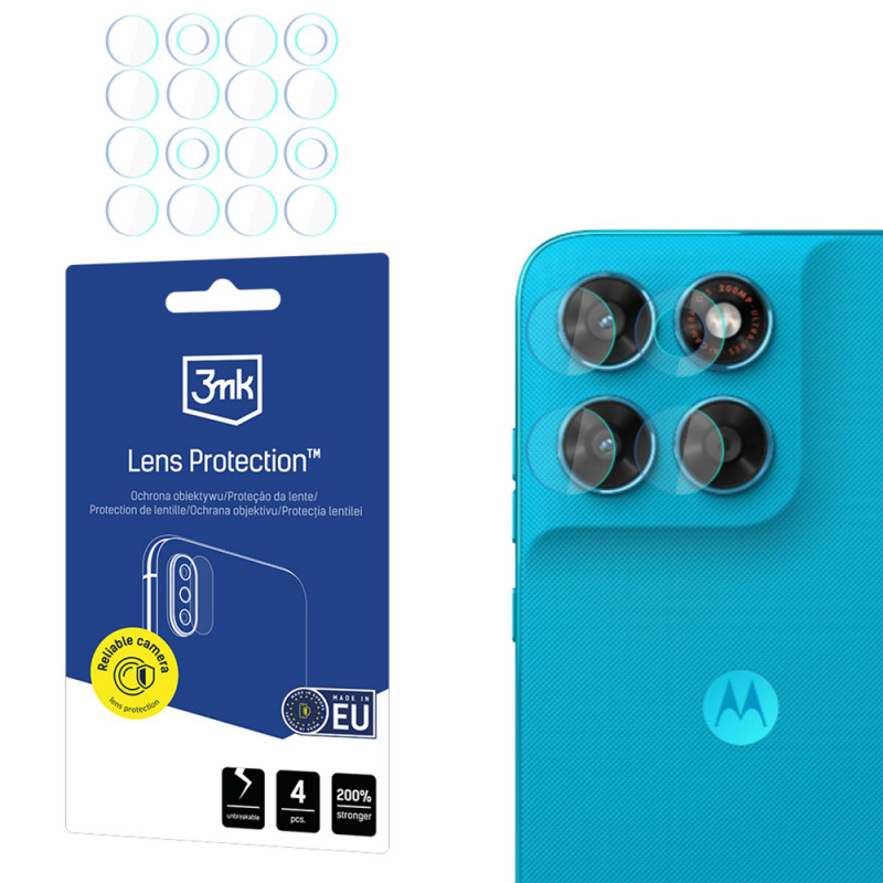 3MK Lens Protection υβριδικό γυαλί φακού κάμερας για Motorola Moto G87 (4 τεμ.)