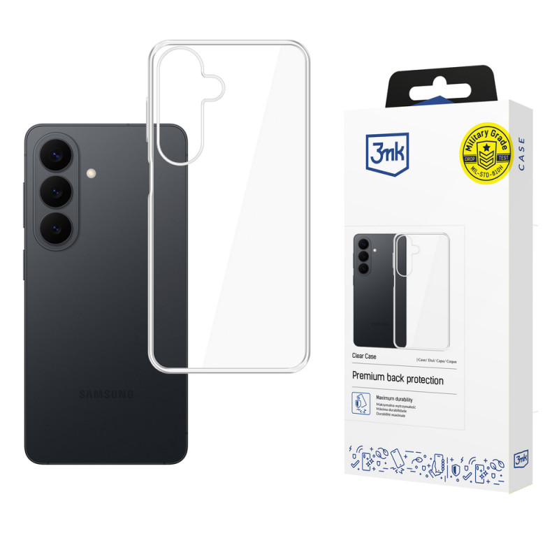 Θήκη κινητού 3MK Clear Case για Samsung Galaxy S26 FE, διαφανής