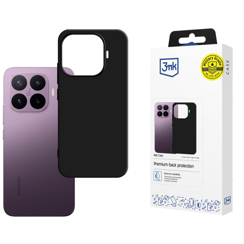 Θήκη κινητού 3MK Matt Case για Xiaomi 17T Pro, μαύρη