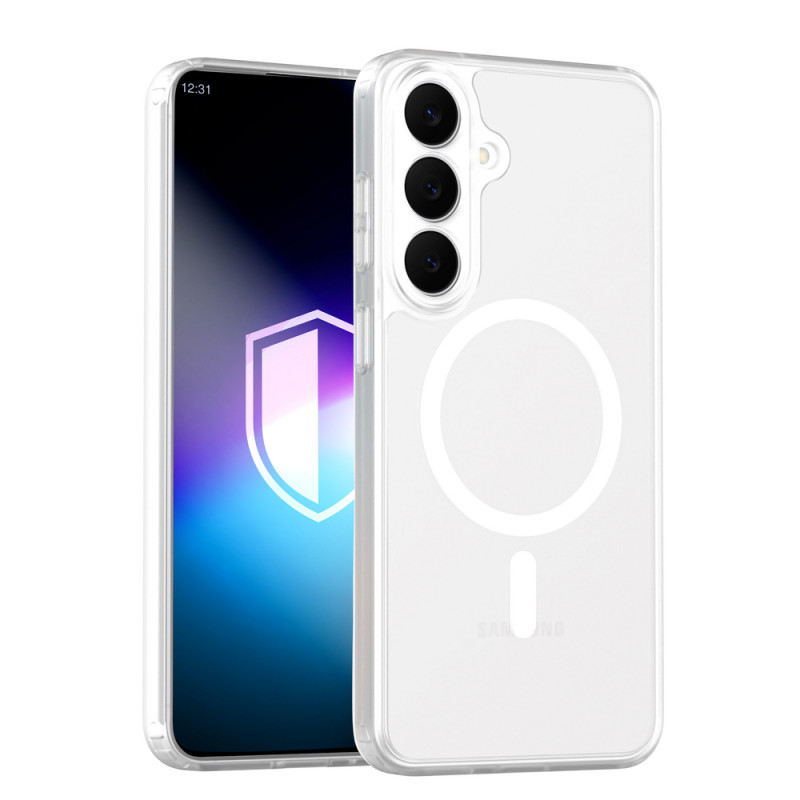 Θήκη κινητού 3MK Misty MagCase για Samsung Galaxy S26 FE, λευκή