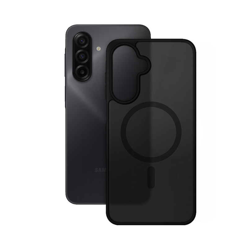 Θήκη Crong Hybrid Matte Magnetic MagSafe για Samsung Galaxy A17, μαύρη