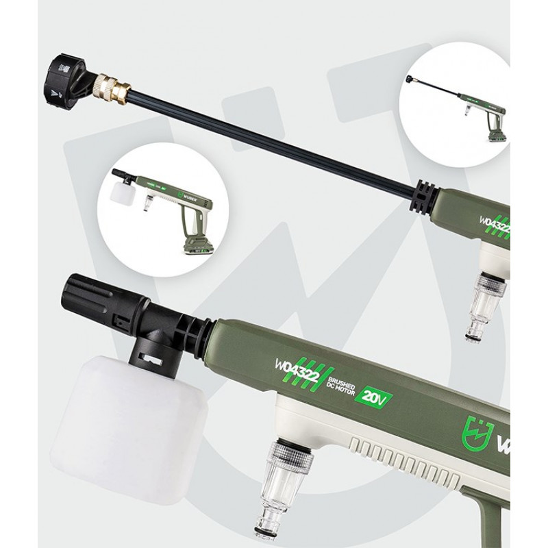 Wuber W04322 Ασύρματο Πλυστικό Μηχάνημα, 20 V, 300 l/h