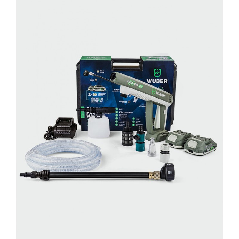 Wuber W04322 Ασύρματο Πλυστικό Μηχάνημα, 20 V, 300 l/h