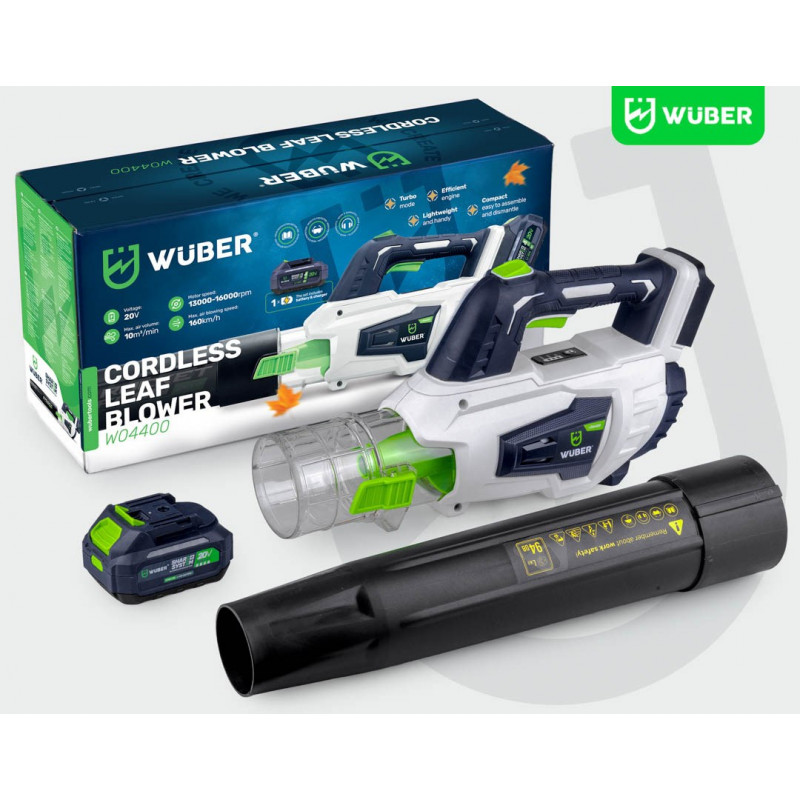 Wuber W04400 Ασύρματος Φυσητήρας, 20 V, 160 km/h