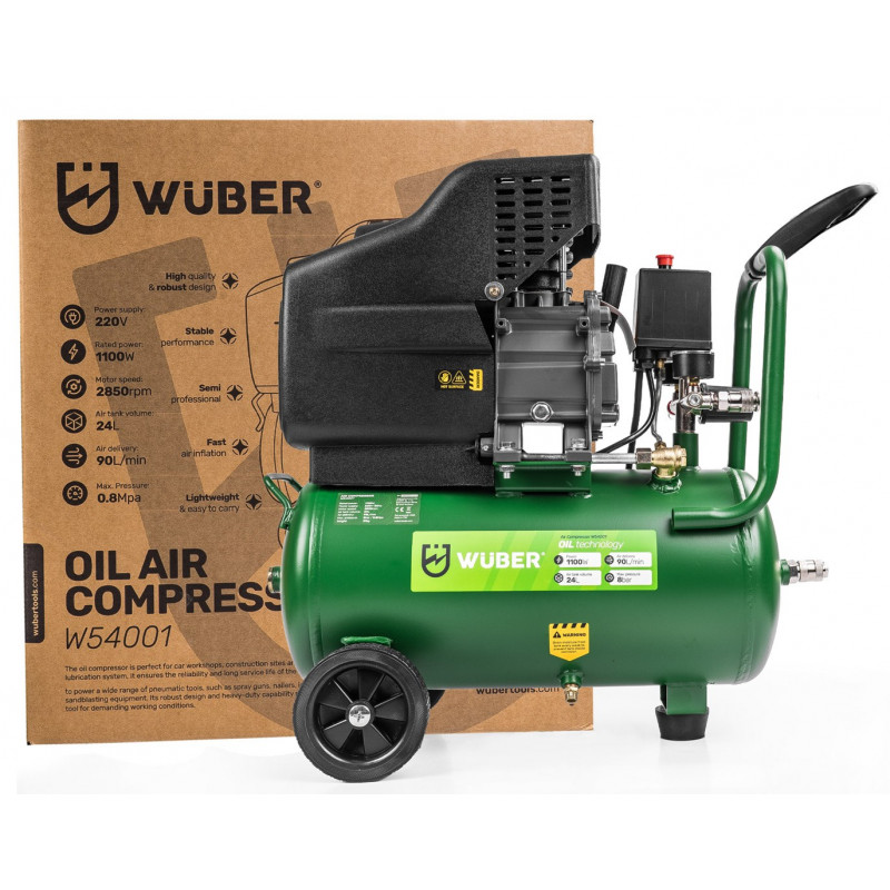 Wuber W54001 Λαδιού Αεροσυμπιεστής, 24 L