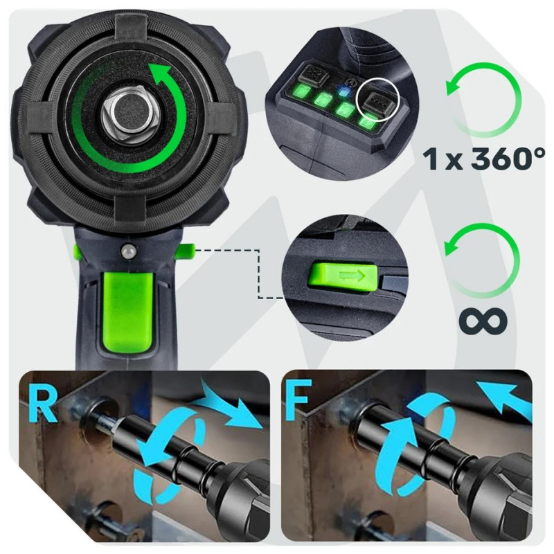 Wuber W04606 παλμικό κλειδί, 20 V