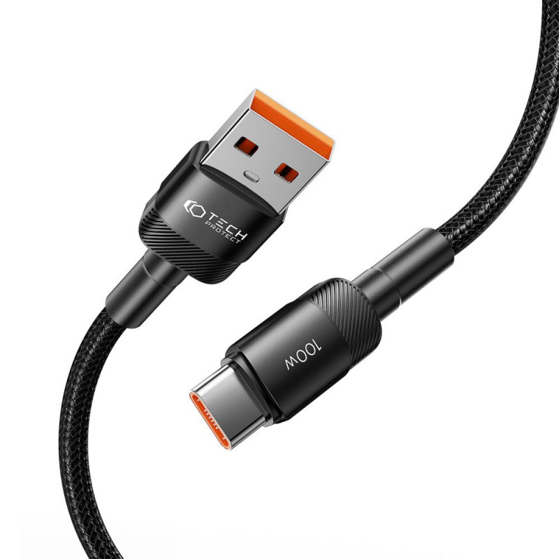 Tech-Protect UltraBoost Evo καλώδιο USB-A / USB-C 100W 5A 50cm μαύρο