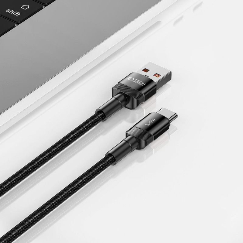 Tech-Protect UltraBoost Evo καλώδιο USB-A / USB-C 100W 5A 50cm μαύρο